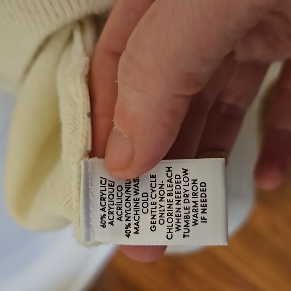 Loft Cream cowl neck Sweater dress - Picture 3 of 4